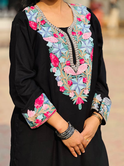  Black Rayon Co-ord Set For Women