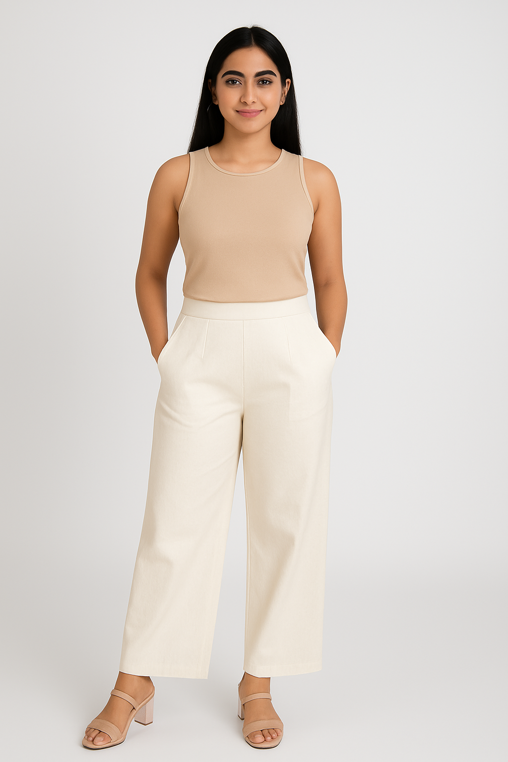 Off - White Women Wide Leg Cotton Pant