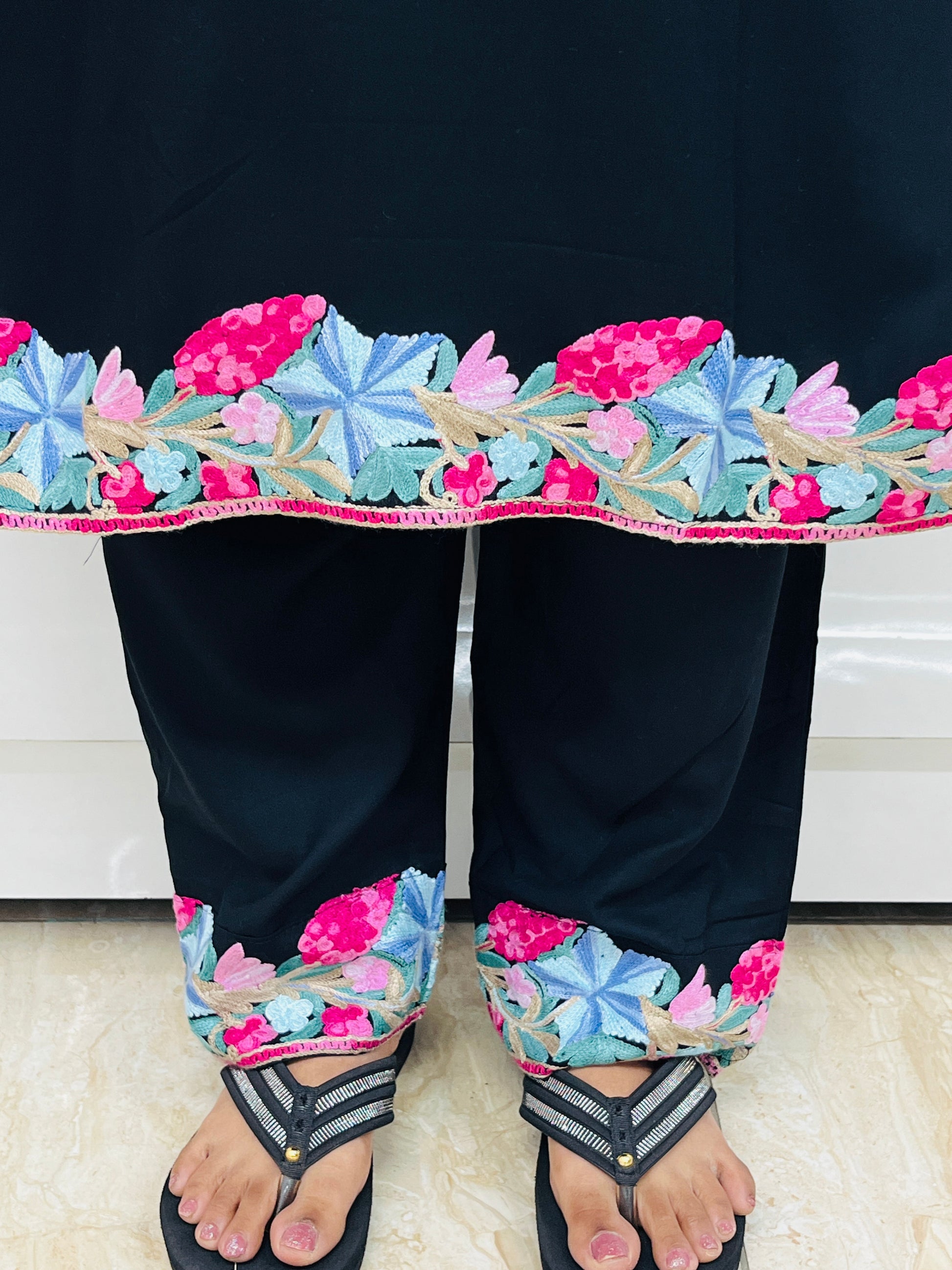  Embroidered Rayon Co-ord Set For Women