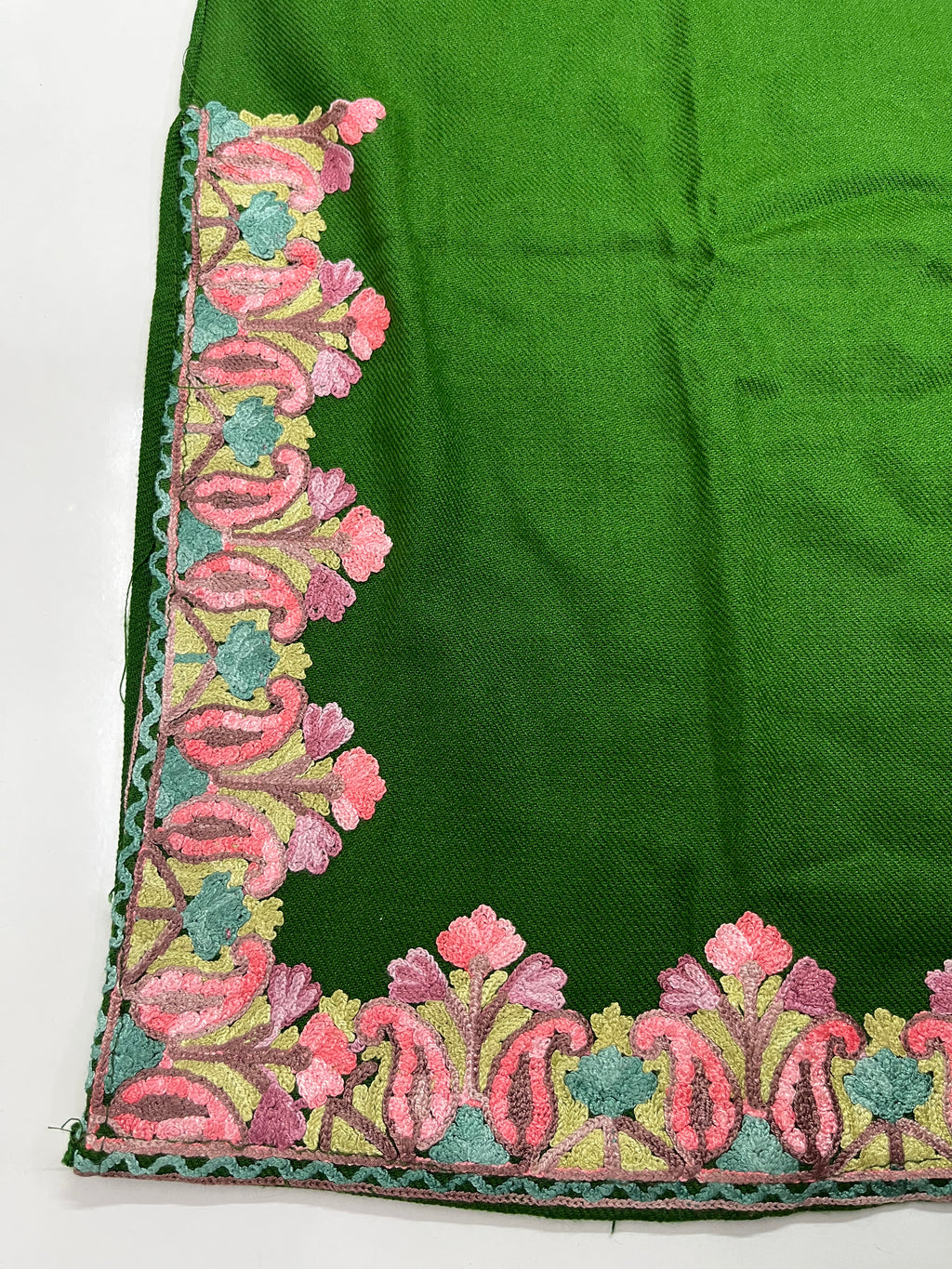 Green Embroidered Kashmiri Pheran