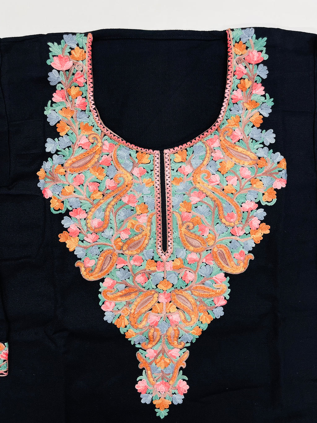 Black Kashmiri Embroidered Pheran