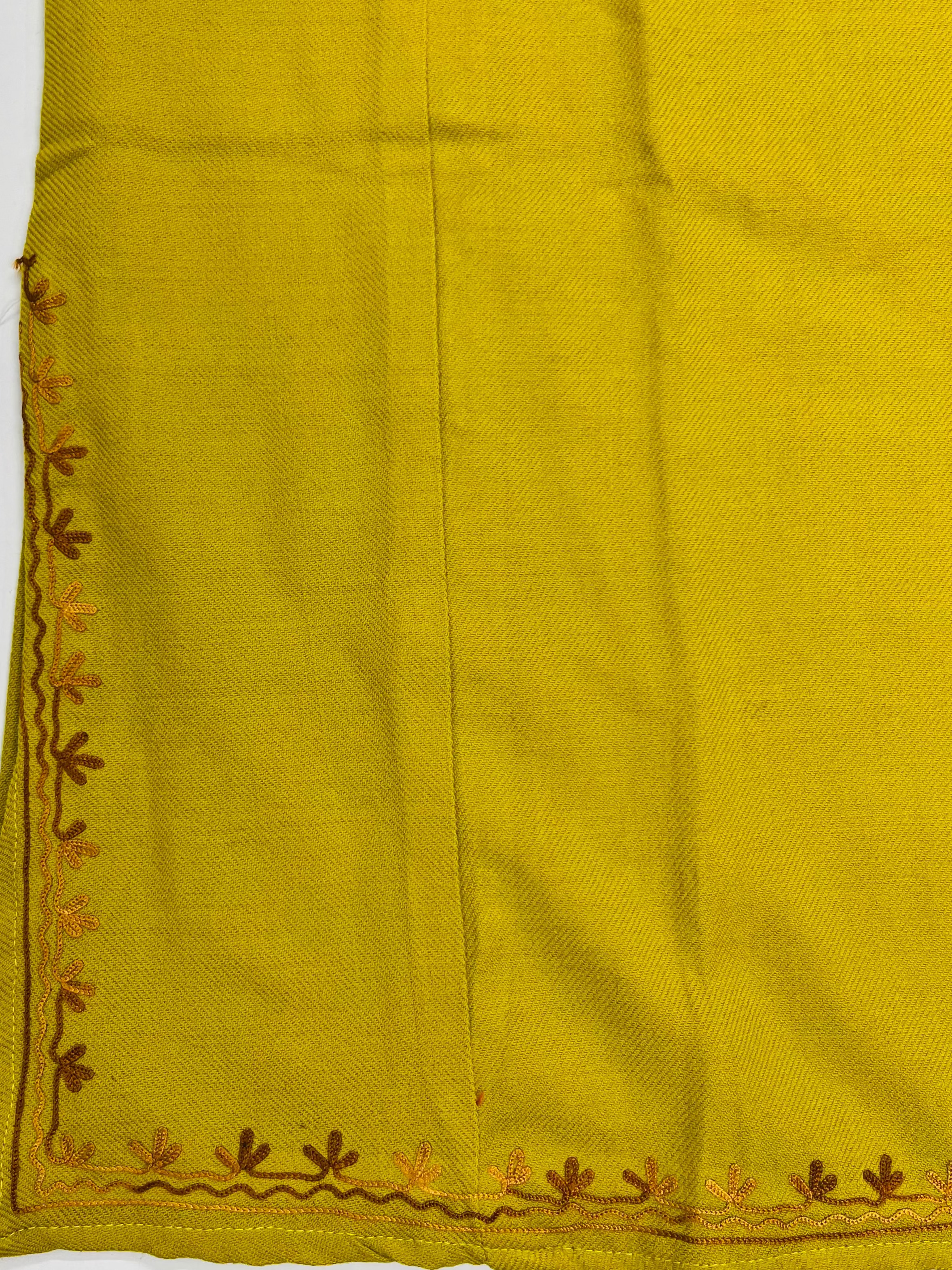 Olive Embroidered Kashmiri Pheran