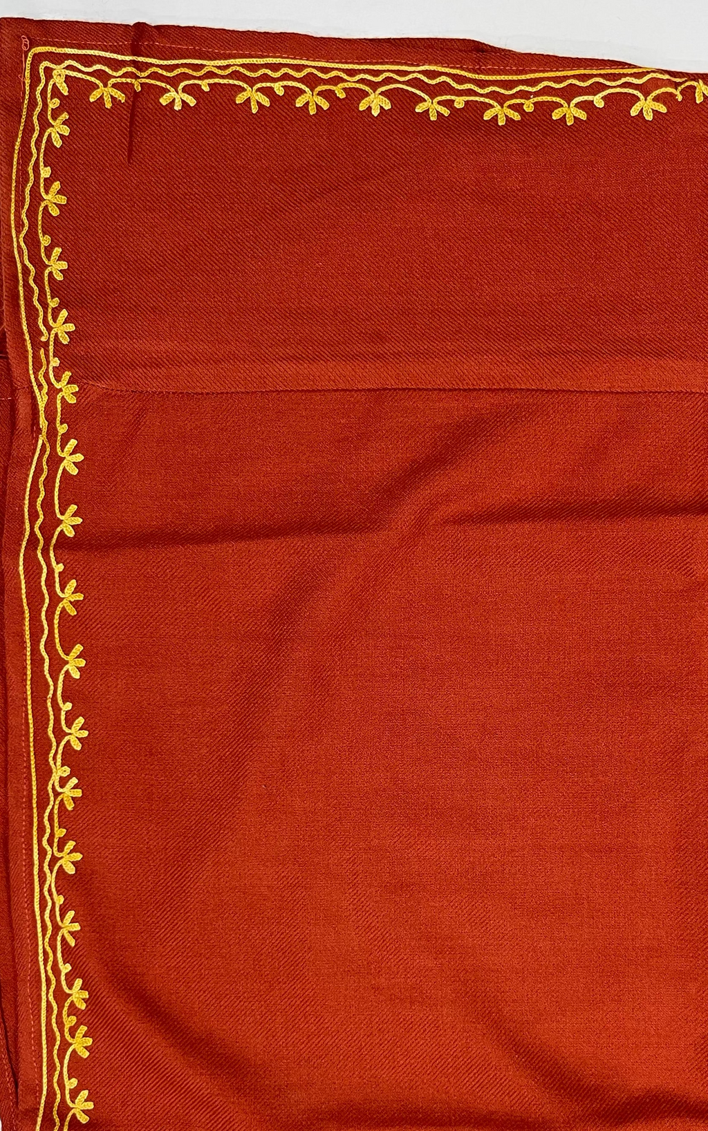 Rusty Orange Embroidered Kashmiri Pheran