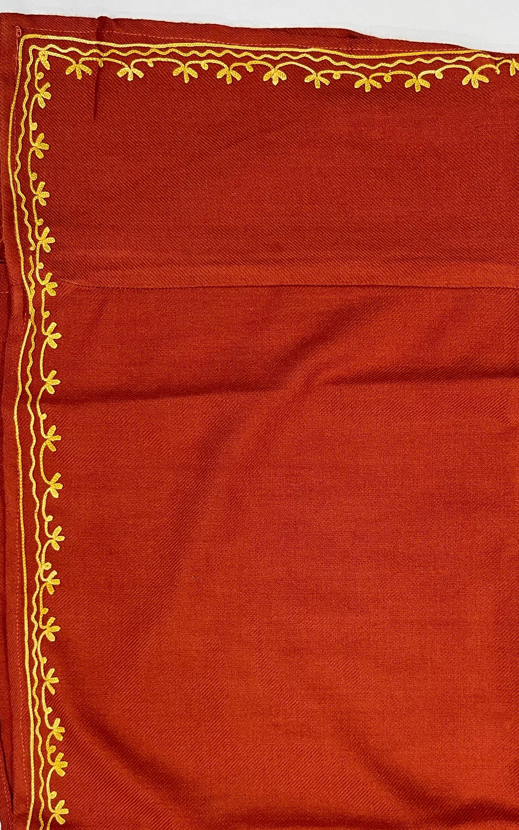 Rusty Orange Embroidered Kashmiri Pheran