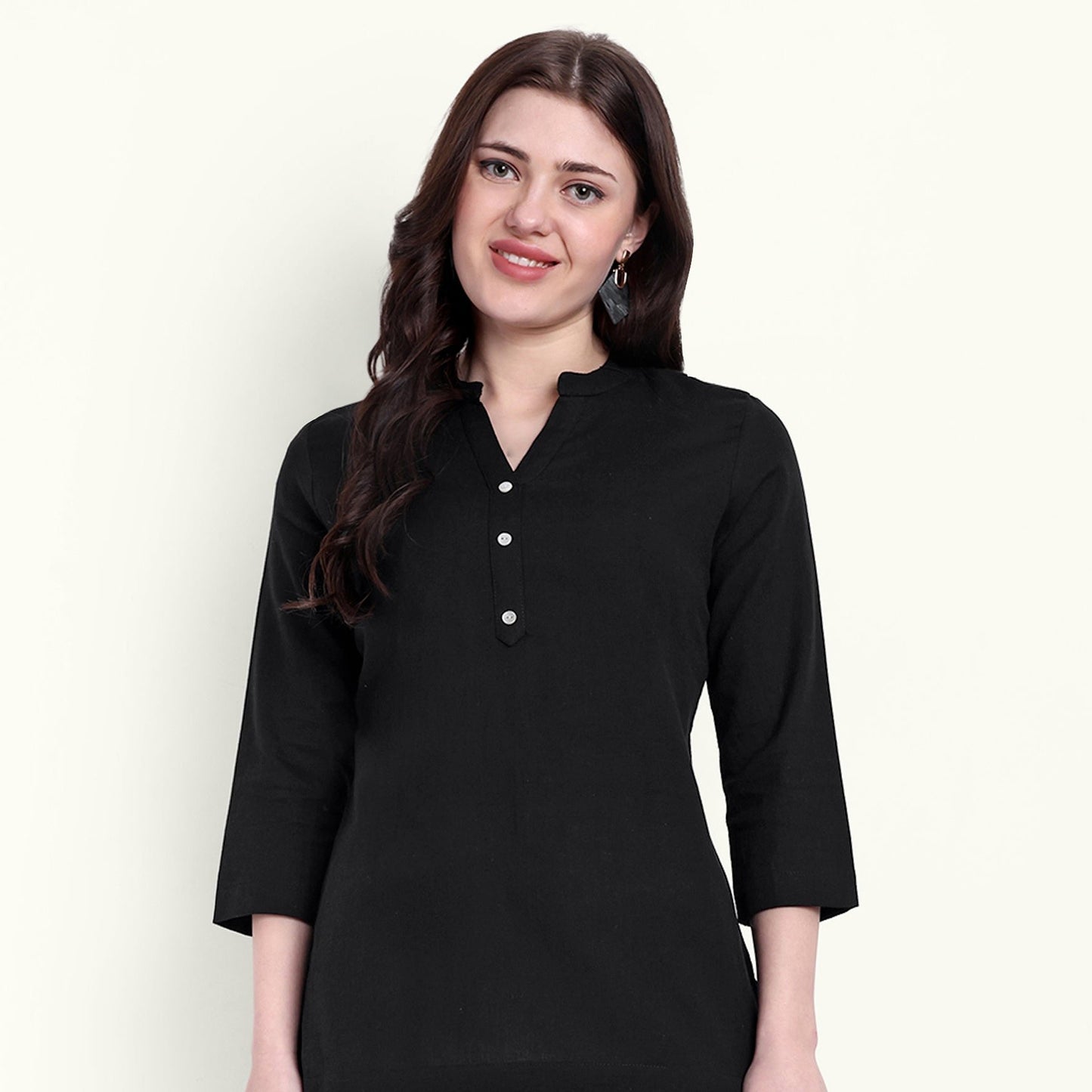 Black Kurti and Black Pant Set