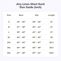 Thumbnail for Peach Airy Linen Short Kurti