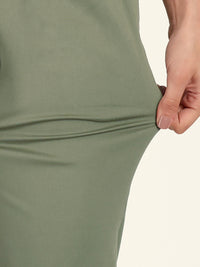 Thumbnail for Naariy Pista Green Stretchable Cotton Pant