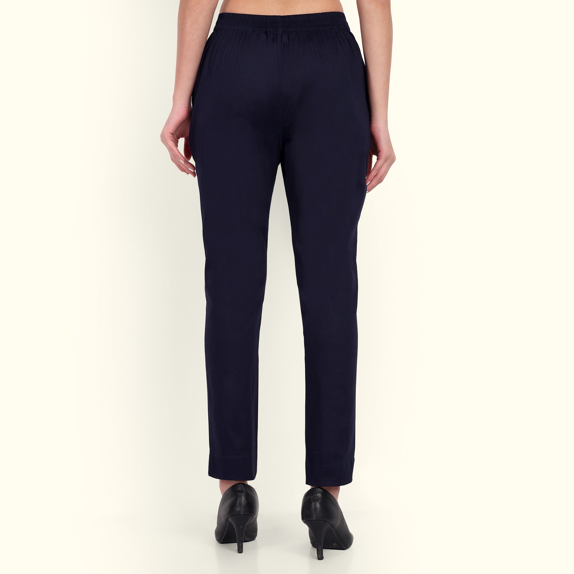Navy Blue Stretchable Cotton Pant 